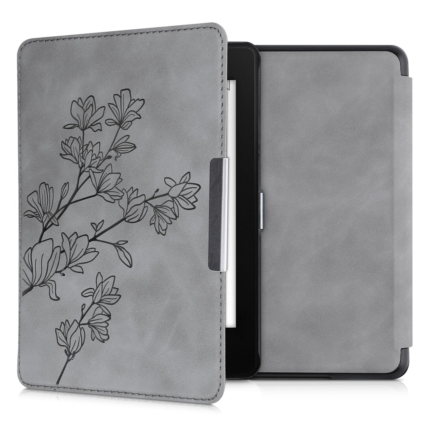 kwmobile Schutzhülle für Amazon Kindle Paperwhite (10. Gen - 2018) Hülle - eReader Case aus Kunstleder mit Auto Sleep Funktion - Pusteblume Love