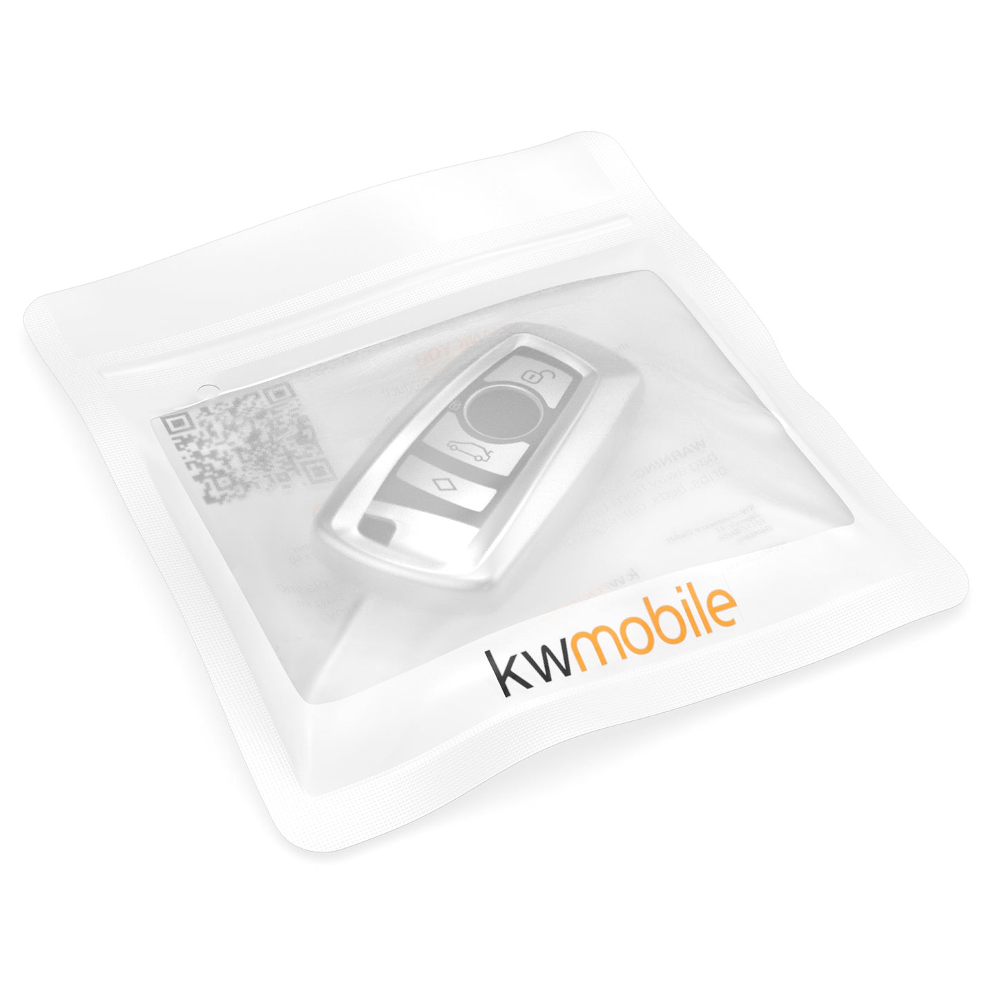 kwmobile Autoschlüssel Hülle kompatibel mit BMW 3-Tasten Funk Autoschlüssel (nur Keyless Go) - Schlüsselhülle Silikon Cover
