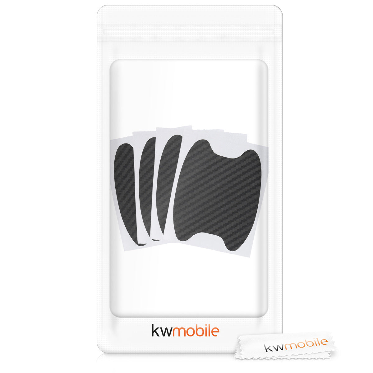 kwmobile Universal Auto Türgriff Lackschutzfolie selbstklebend Griffmulden 6,8 x 8,5 cm