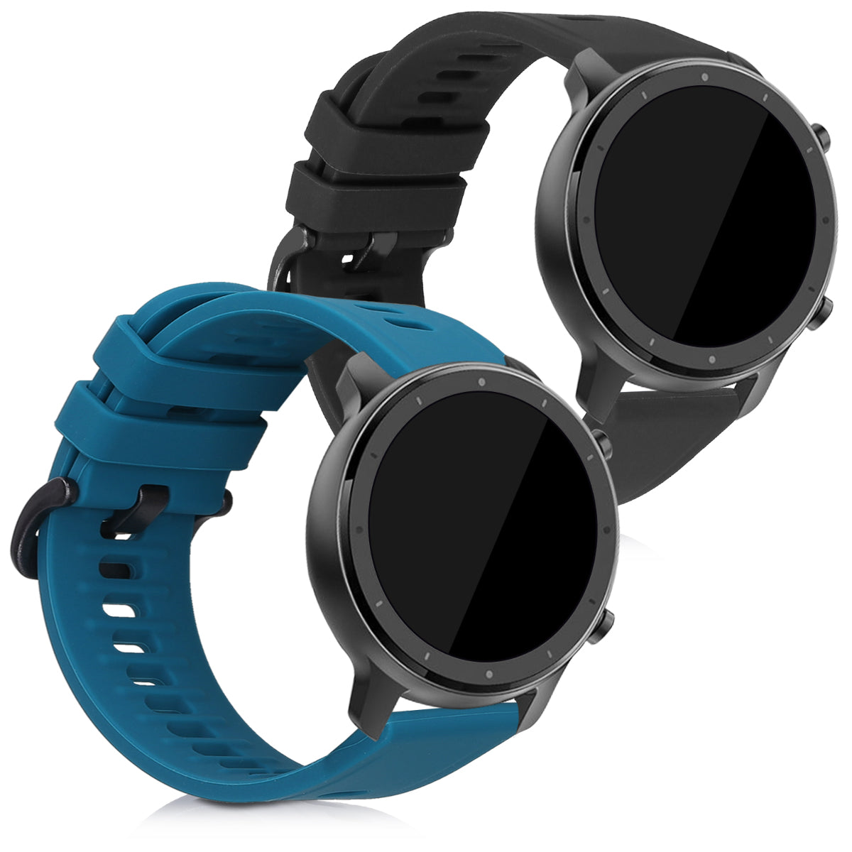 kwmobile Uhrenarmband für Huami Amazfit GTR (47mm) / GTR 2 / GTR 2e / GTR3 / GTR 3 Pro Armband Fitnesstracker Band Set Ersatzarmband Smartwatch