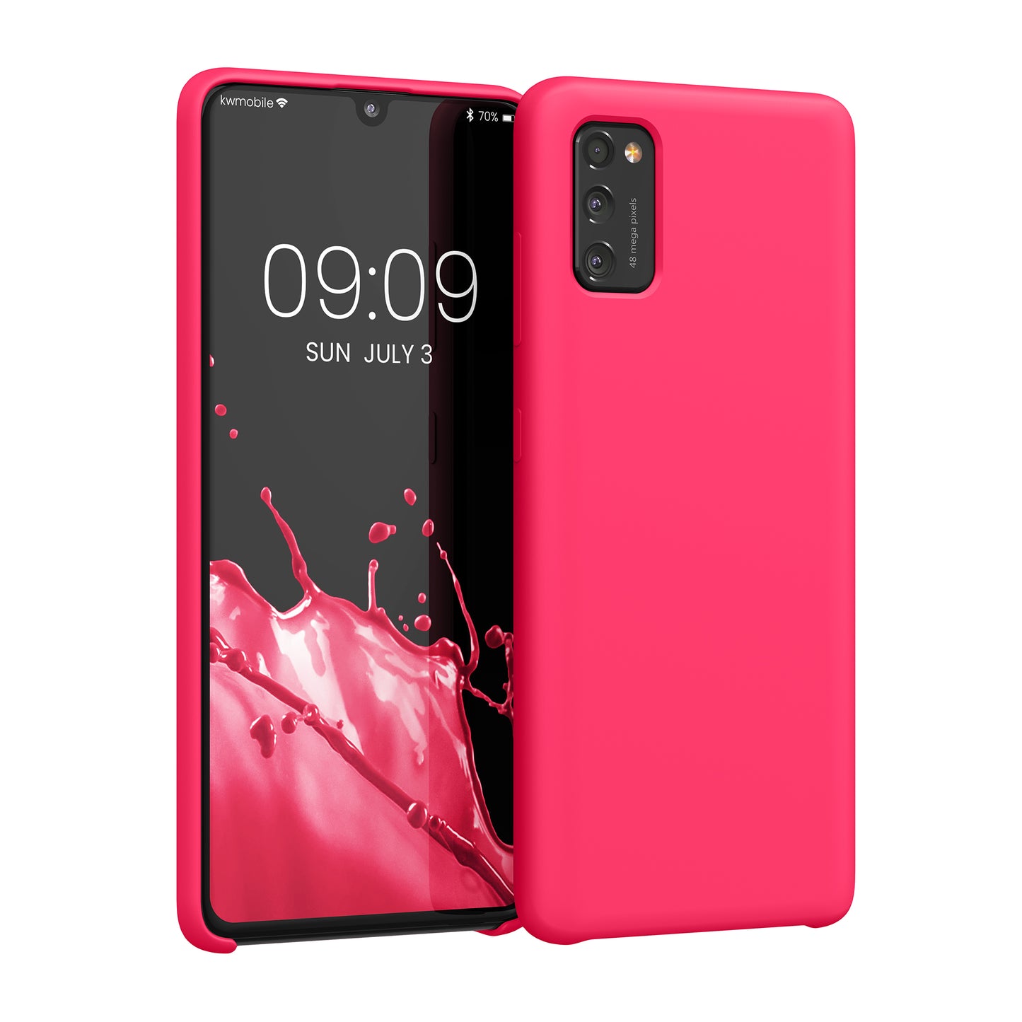 kwmobile Handyhülle für Samsung Galaxy A41 - Case Silikon - Kabelloses Laden - Schutzhülle Cover