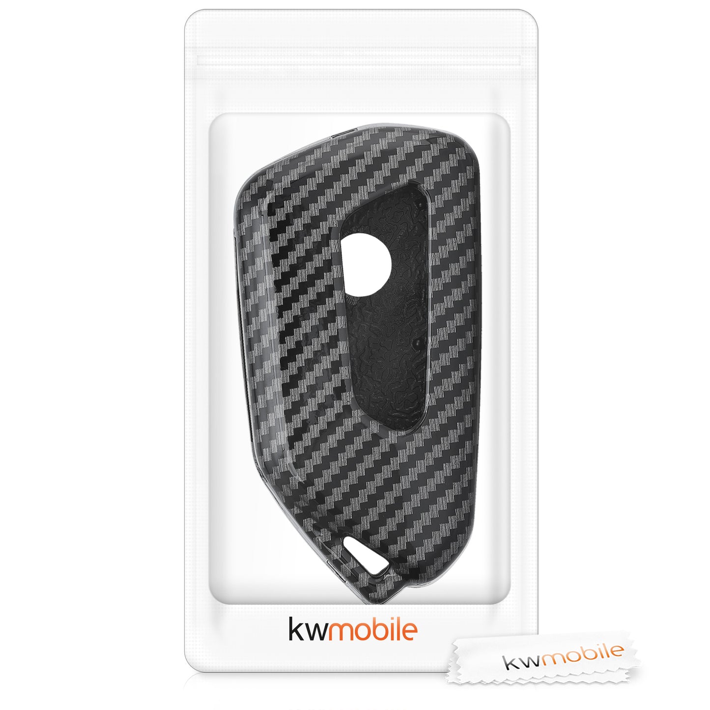 kwmobile Autoschlüssel Hülle kompatibel mit VW Golf 8 3-Tasten Autoschlüssel Hardcover Schutzhülle Schlüsselhülle Cover
