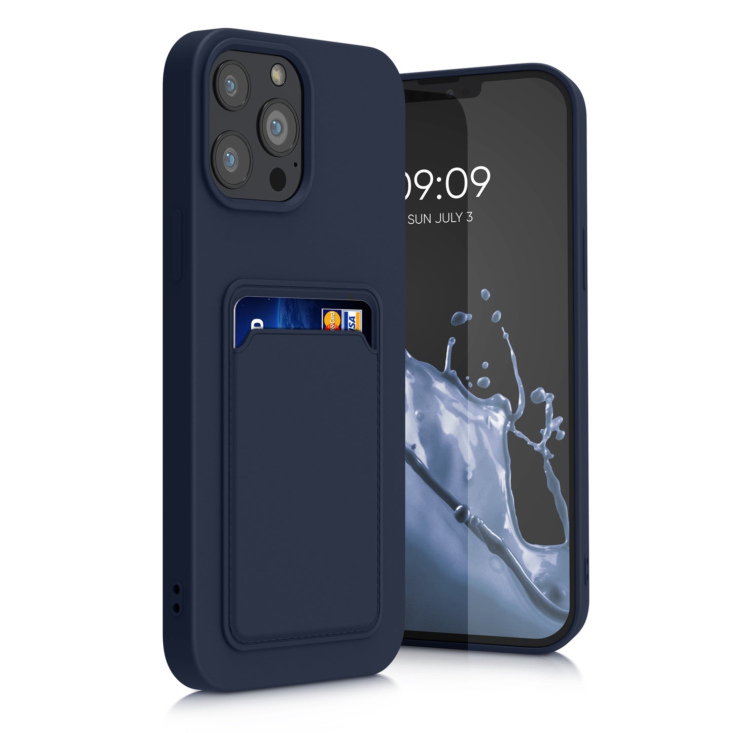 kwmobile Handyhülle kompatibel mit Apple iPhone 13 Pro Max Hülle - Handy Cover mit Fach für Karten