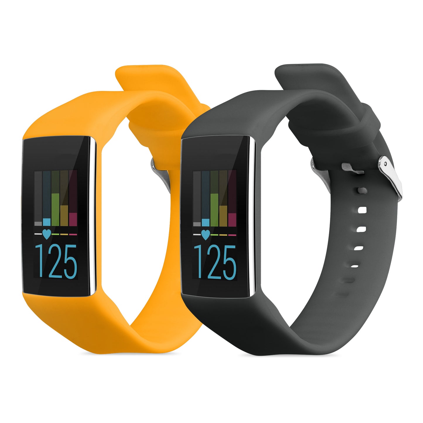 kwmobile Uhrenarmband für Polar A360 / A370 Armband Fitnesstracker Band Set Ersatzarmband Smartwatch