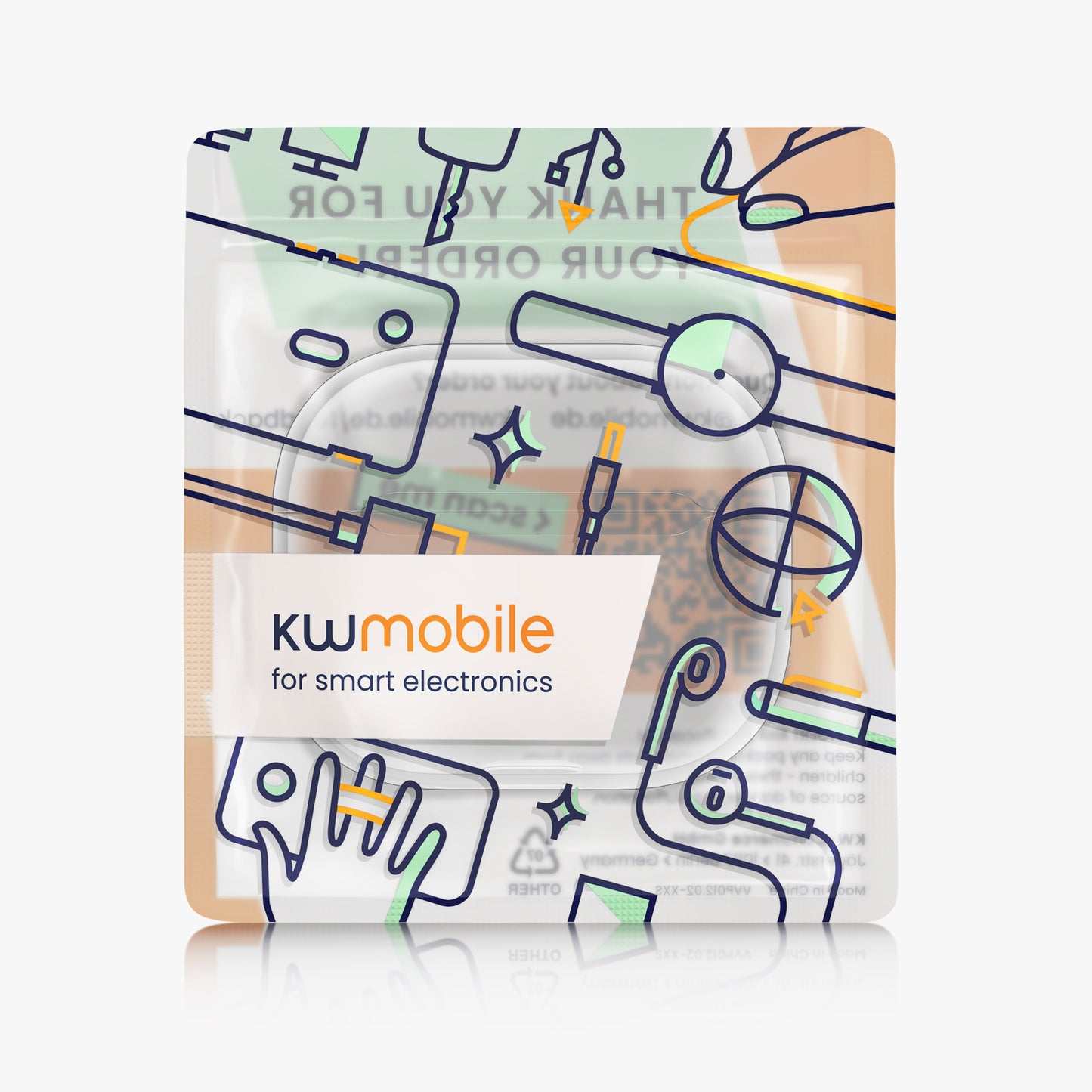 kwmobile Hülle kompatibel mit Apple AirPods 3 - Hardcover Schutzhülle Etui Case Kopfhörer