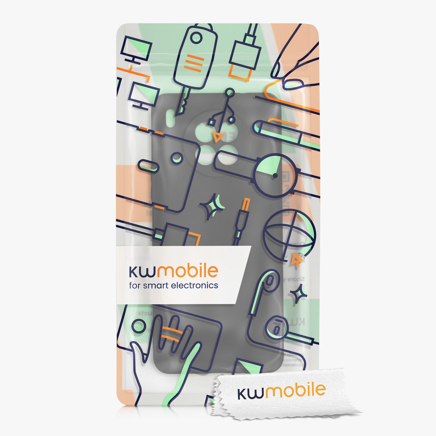kwmobile Handyhülle für HONOR 50 Lite Hülle - Kabelloses Laden - Schutzhülle Cover