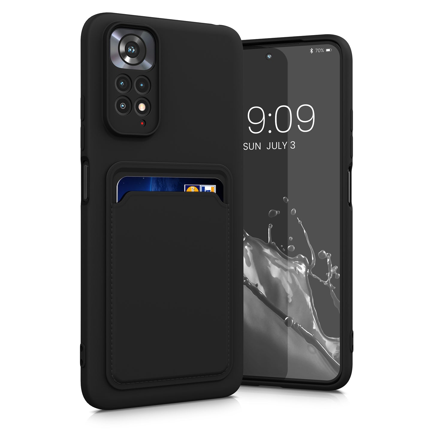 kwmobile Handyhülle kompatibel mit Xiaomi Redmi Note 11 / Note 11S Hülle - Handy Cover mit Fach für Karten