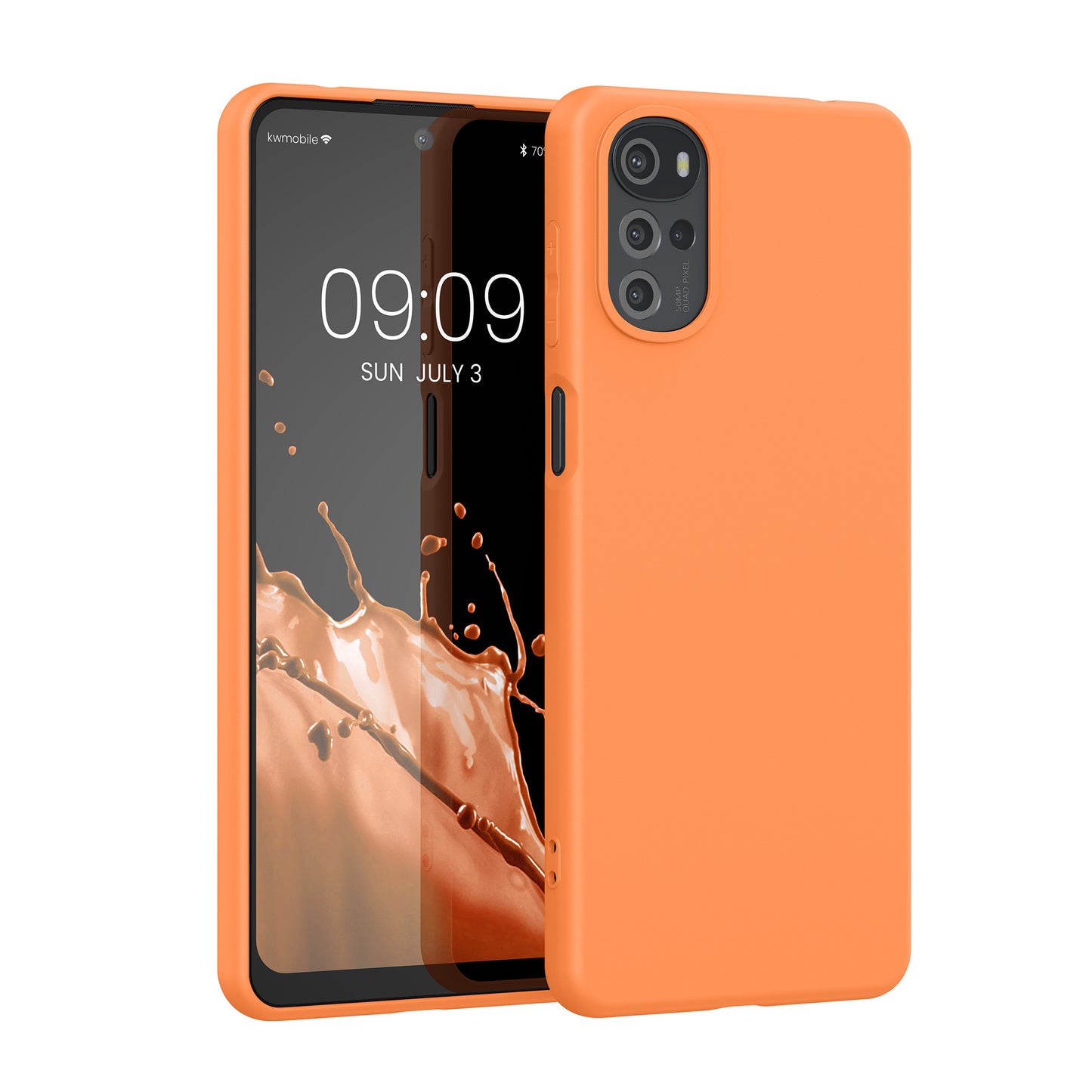 kwmobile Handyhülle für Motorola Moto G22 Hülle - Kabelloses Laden - Schutzhülle Cover