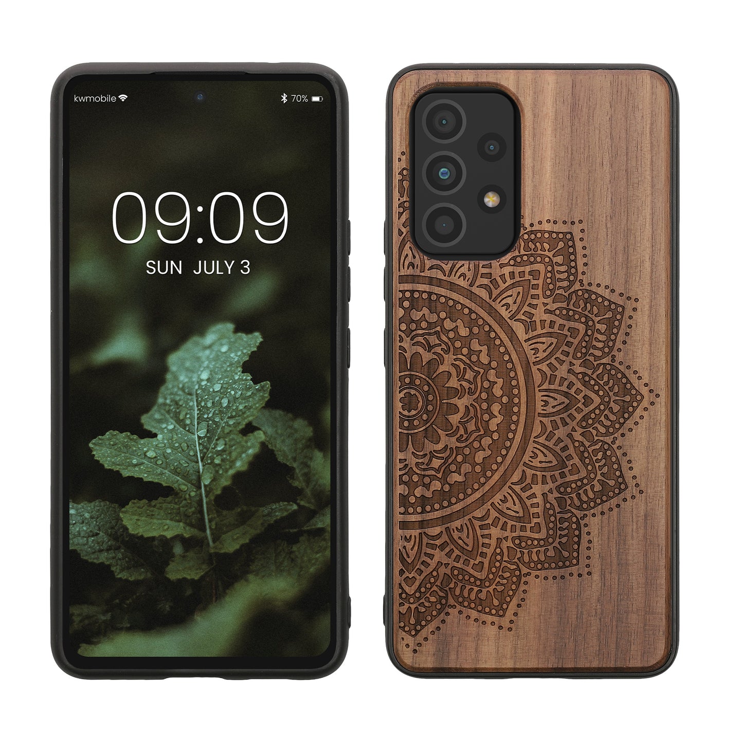 kwmobile Hülle kompatibel mit Samsung Galaxy A53 5G Hülle - Handy Cover - TPU Handyhülle Kompass Vintage