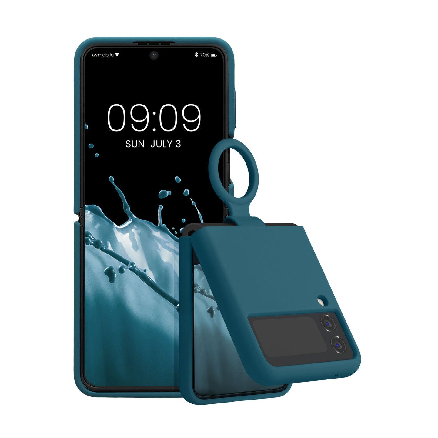 kwmobile Flip Soft Case kompatibel mit Samsung Galaxy Z Flip4 - Hülle für Foldable Handy - Handyhülle
