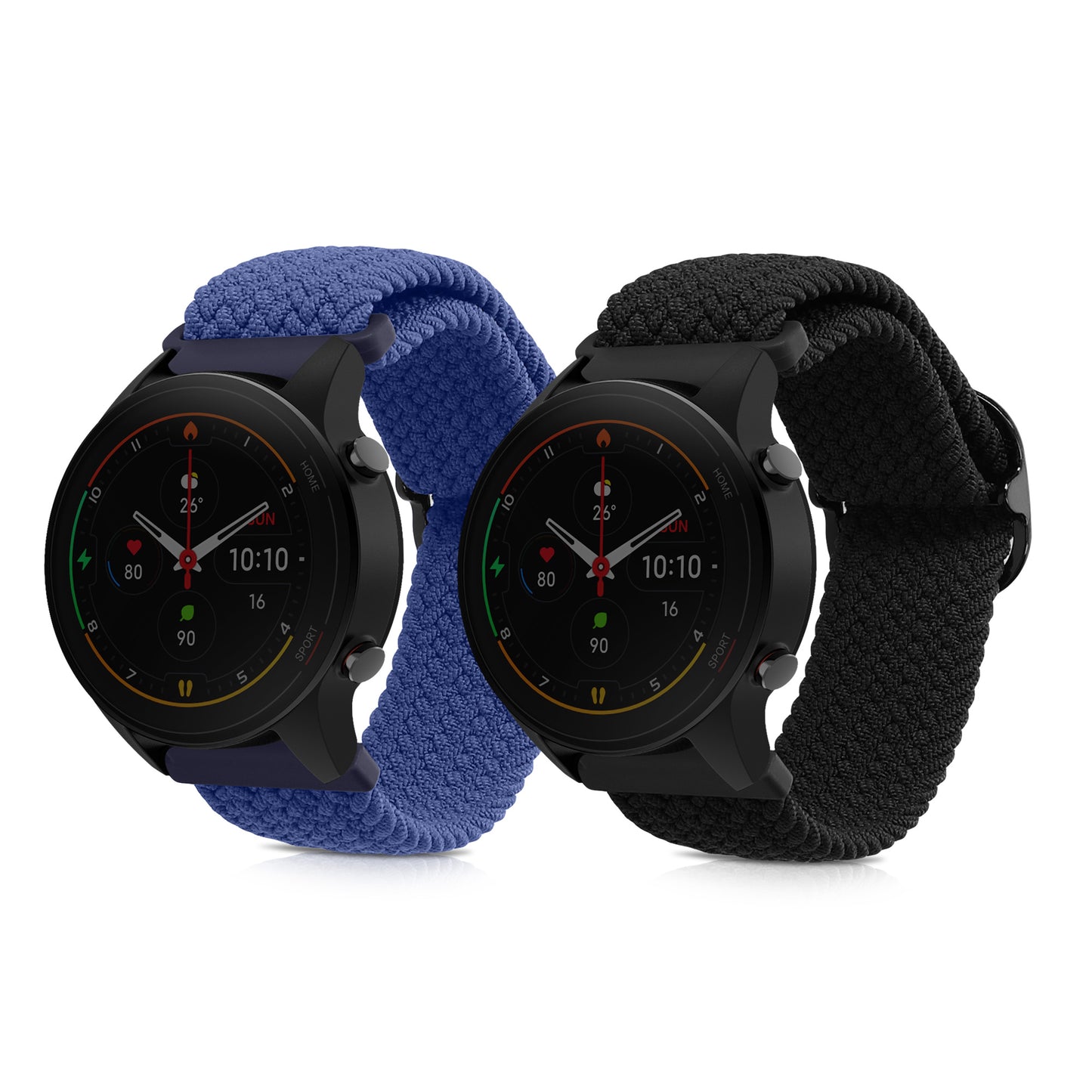 kwmobile Sportarmband kompatibel mit Xiaomi Watch S4/S4 Sport/S3/S2/Watch S1 Active/Redmi Watch 5 Active Armband Ersatzarmband Set für Fitnesstracker