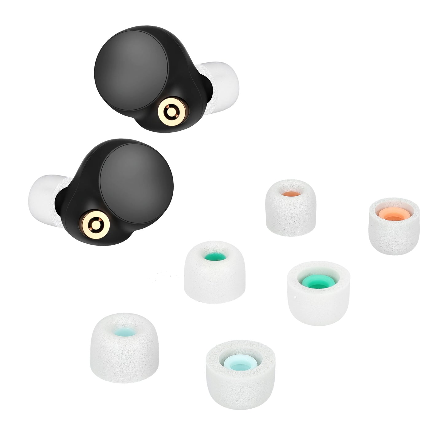 kwmobile Ersatz In Ear Kopfhörer kompatibel mit Sony WF-1000XM4 Polster Ohrstöpsel In-Ear Ohrhörer