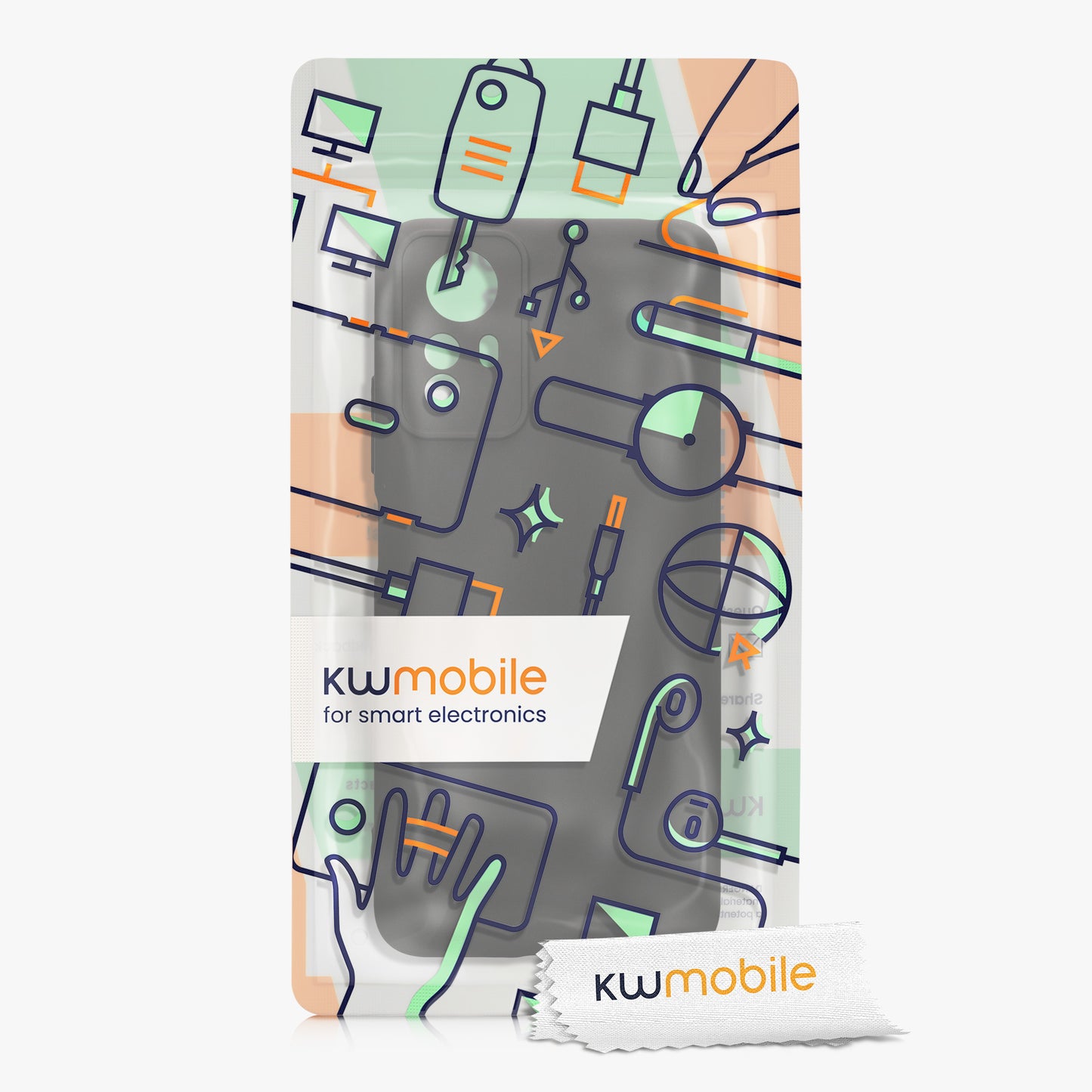 kwmobile Handyhülle für Xiaomi Redmi Note 12S Hülle - weiches Handy Silikon Case - Schutzhülle Cover