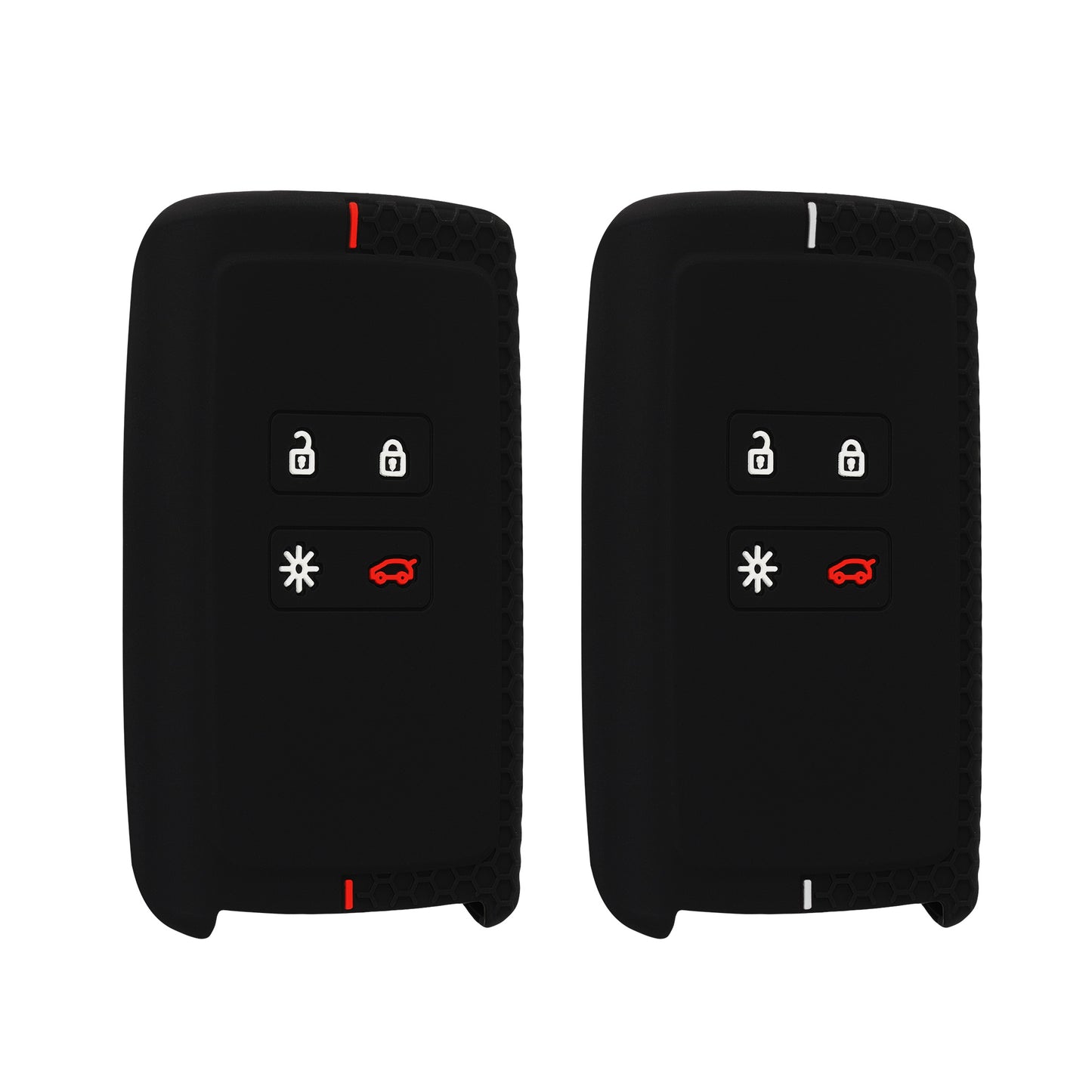 kwmobile Autoschlüssel Cover kompatibel mit Renault 4-Tasten Smartkey Autoschlüssel Hülle - Schlüsselhülle Case