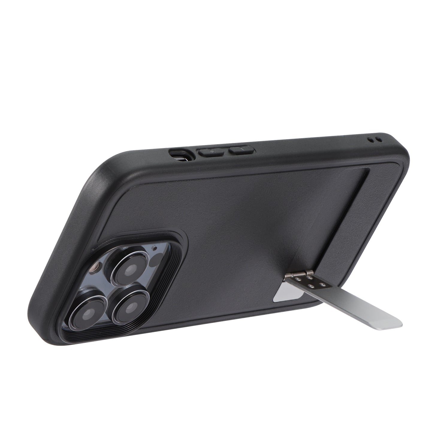 kwmobile Hülle kompatibel mit Apple iPhone 14 Pro Case mit TPU Bumper Handy Cover mit ausklappbarem Ständer