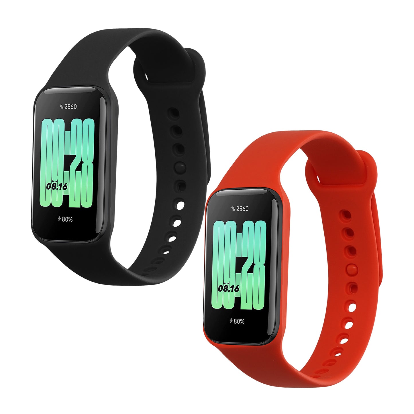 kwmobile Uhrenarmband für Xiaomi Redmi Smart Band 2 Armband Fitnesstracker Band Set Ersatzarmband Smartwatch