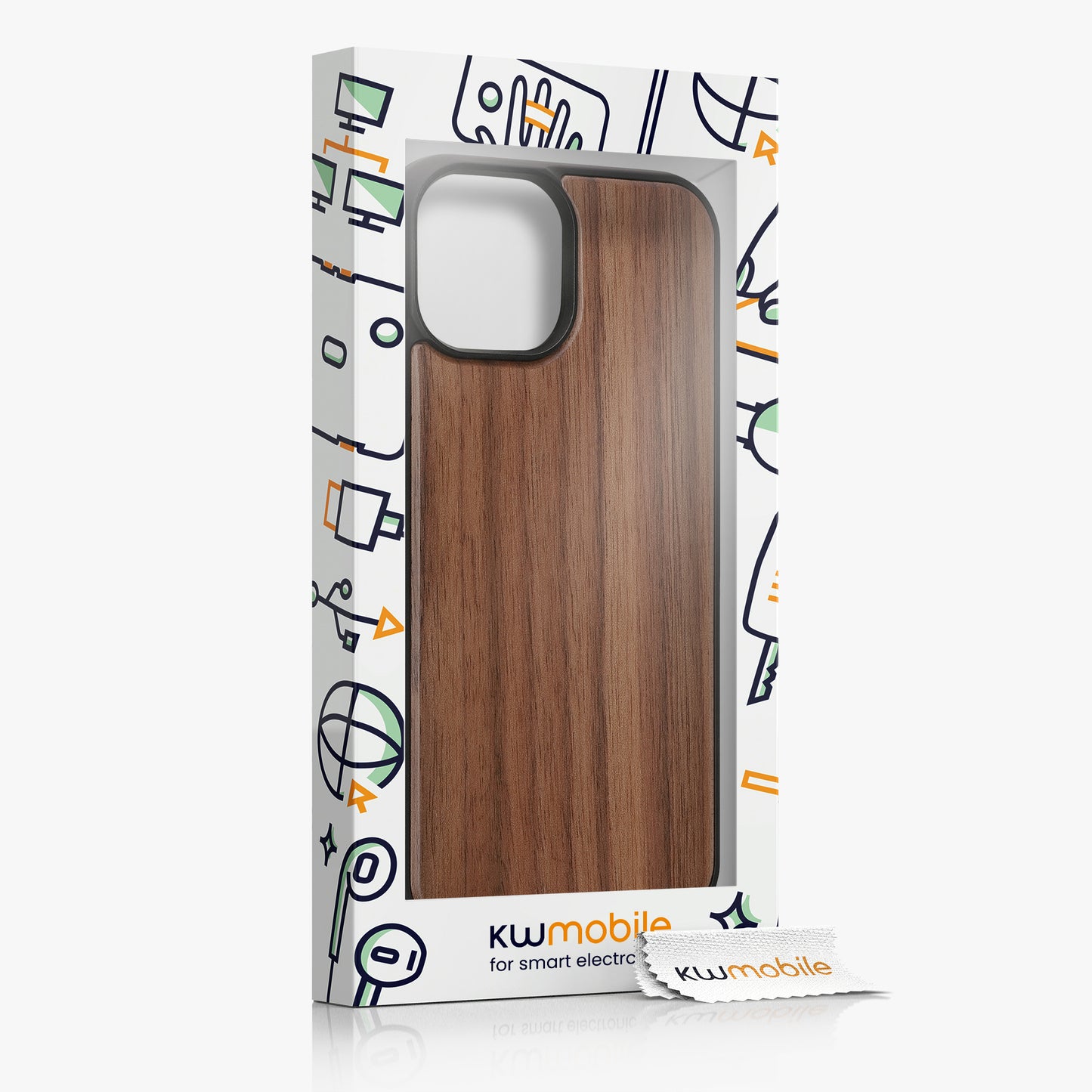 kwmobile Hülle kompatibel mit iPhone 15 stoßfestes Handy Cover TPU Handyhülle