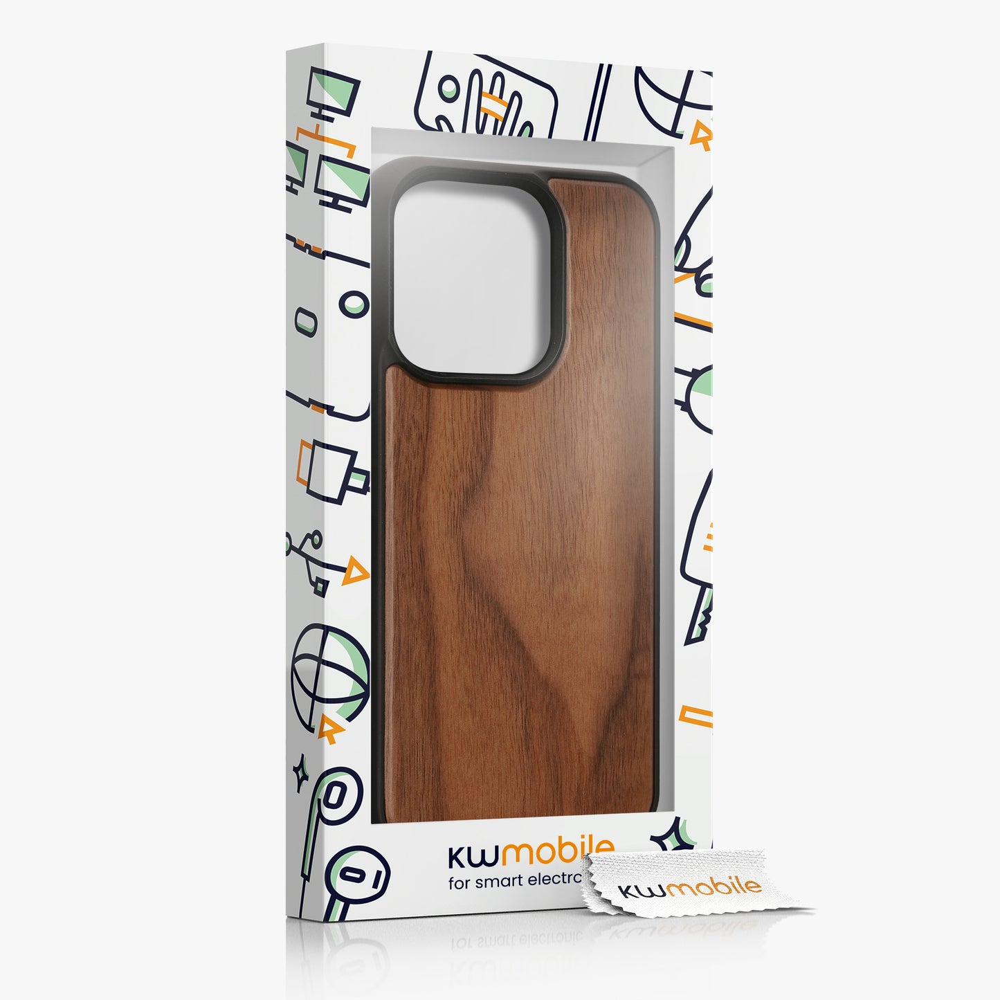 kwmobile Hülle kompatibel mit iPhone 15 Pro stoßfestes Handy Cover TPU Handyhülle