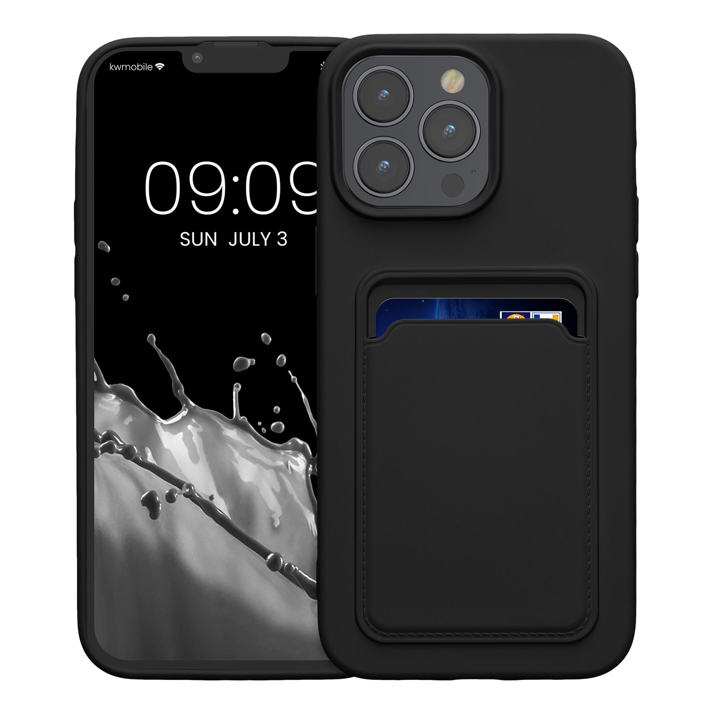 kwmobile Handyhülle kompatibel mit iPhone 15 Pro Max Hülle - Handy Cover mit Fach für Karten