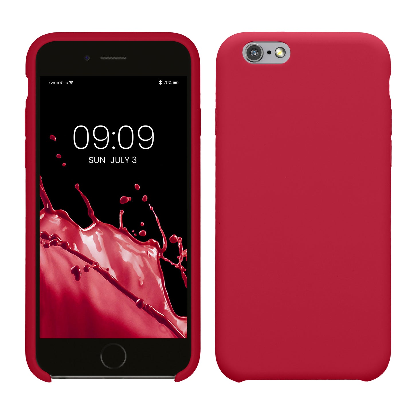 kwmobile Handyhülle für Apple iPhone 6 / 6S Hülle - Case Silikon - Kabelloses Laden - Schutzhülle Cover
