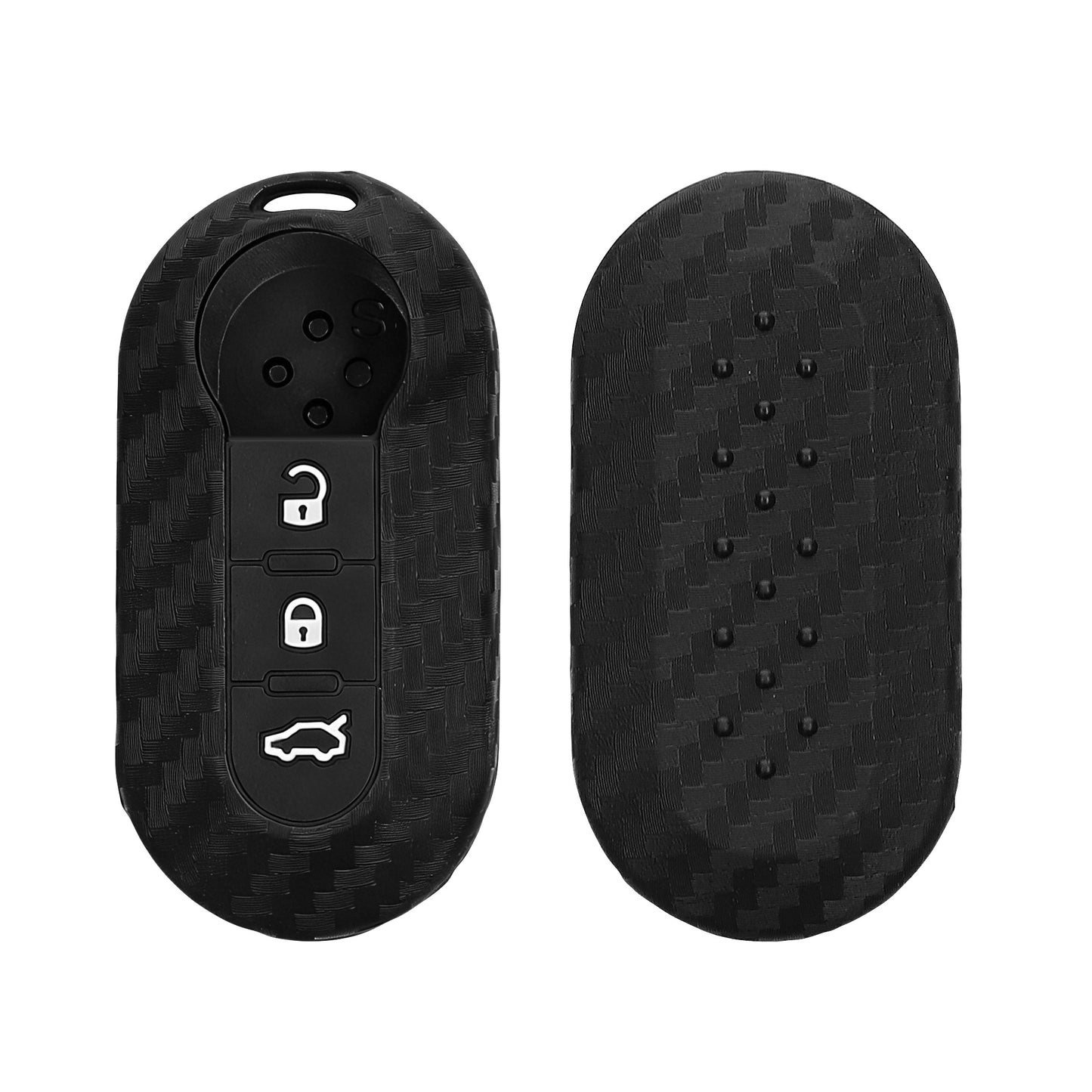 kwmobile Autoschlüssel Hülle kompatibel mit Fiat Lancia 3-Tasten Klapp Autoschlüssel Hülle - Schlüsselhülle