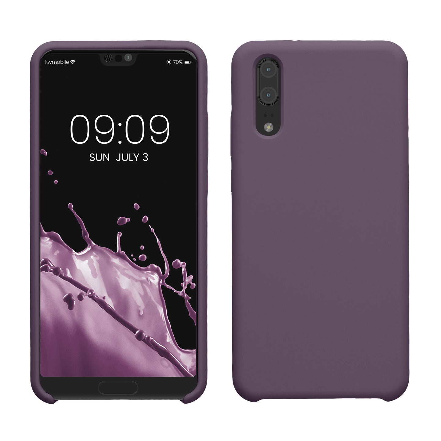 kwmobile Handyhülle für Huawei P20 Hülle - Case Silikon - Kabelloses Laden - Schutzhülle Cover