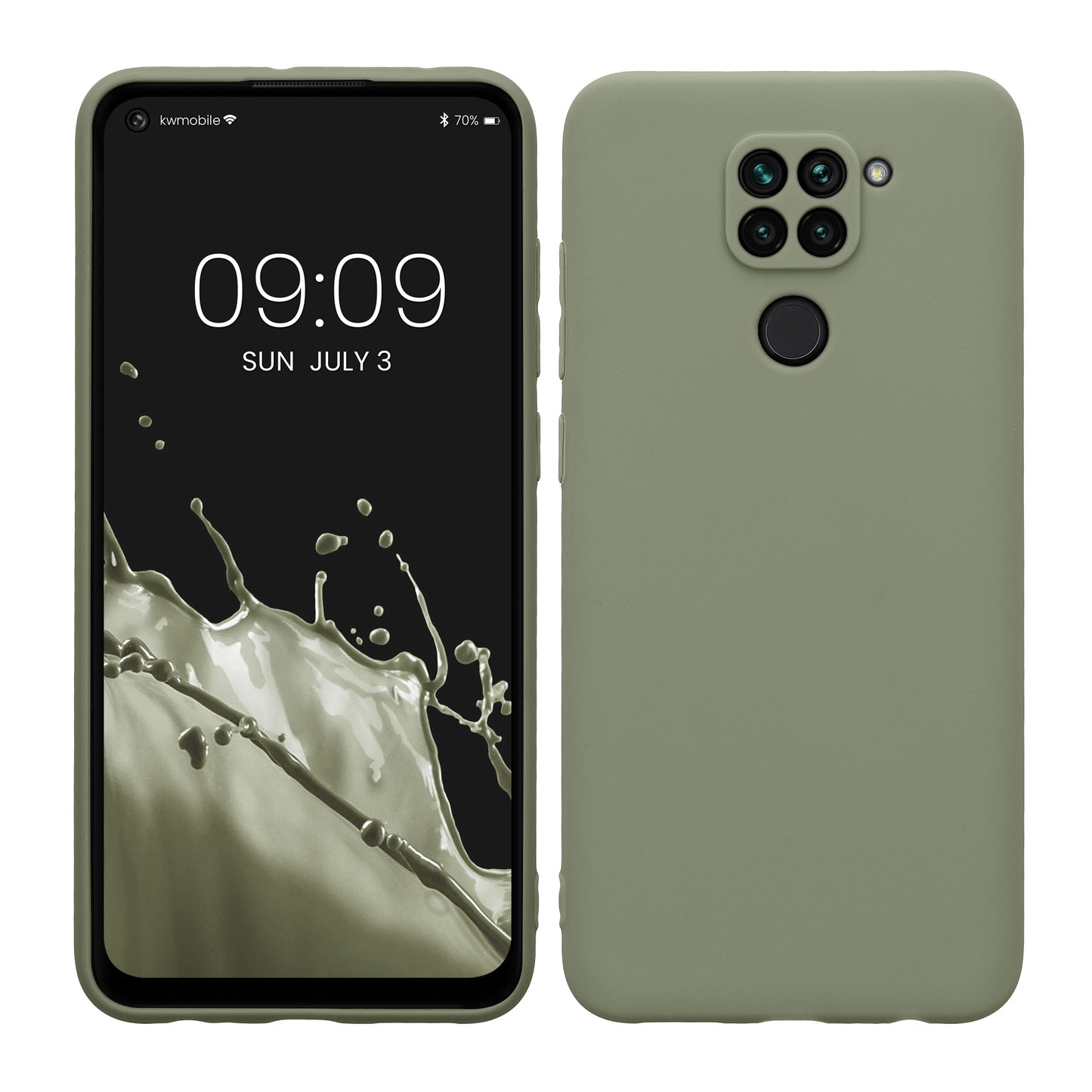 kwmobile Handyhülle für Xiaomi Redmi Note 9 Hülle - weiches Handy Silikon Case - Schutzhülle Cover