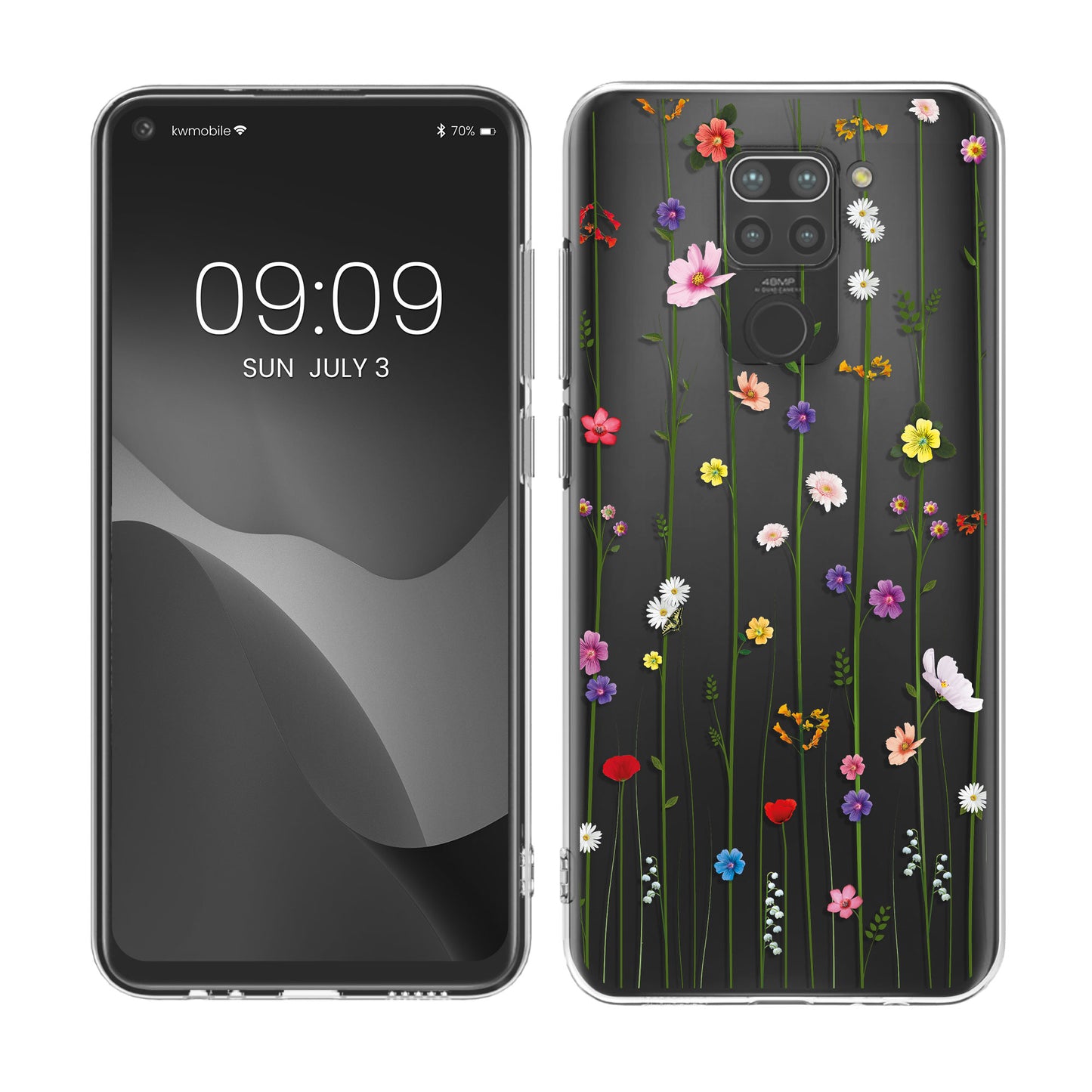 kwmobile Case kompatibel mit Xiaomi Redmi Note 9 - Hülle Silikon transparent