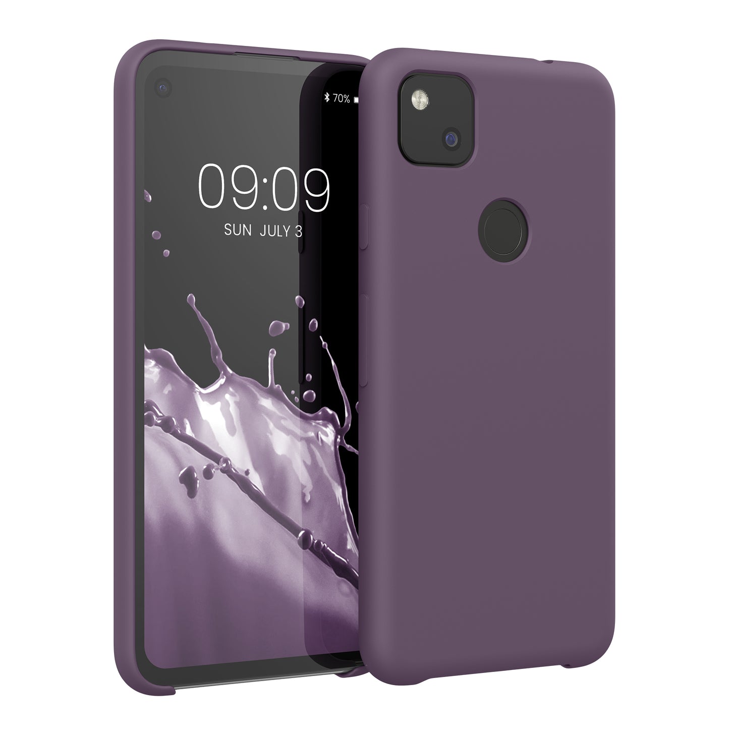 kwmobile Handyhülle für Google Pixel 4a - Case Silikon - Kabelloses Laden - Schutzhülle Cover