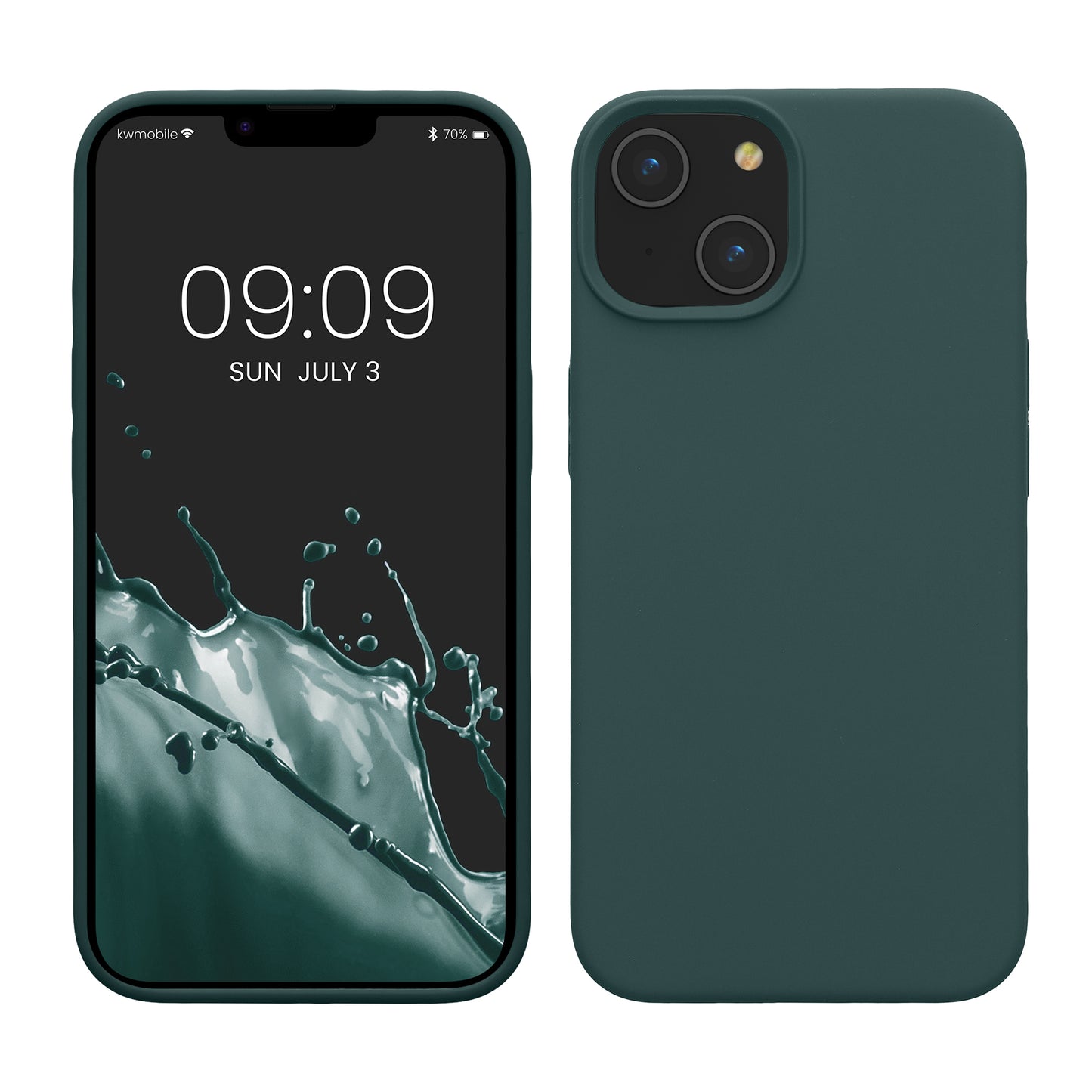 kwmobile Handyhülle für iPhone 14 - Hülle Silikon - kabelloses Laden