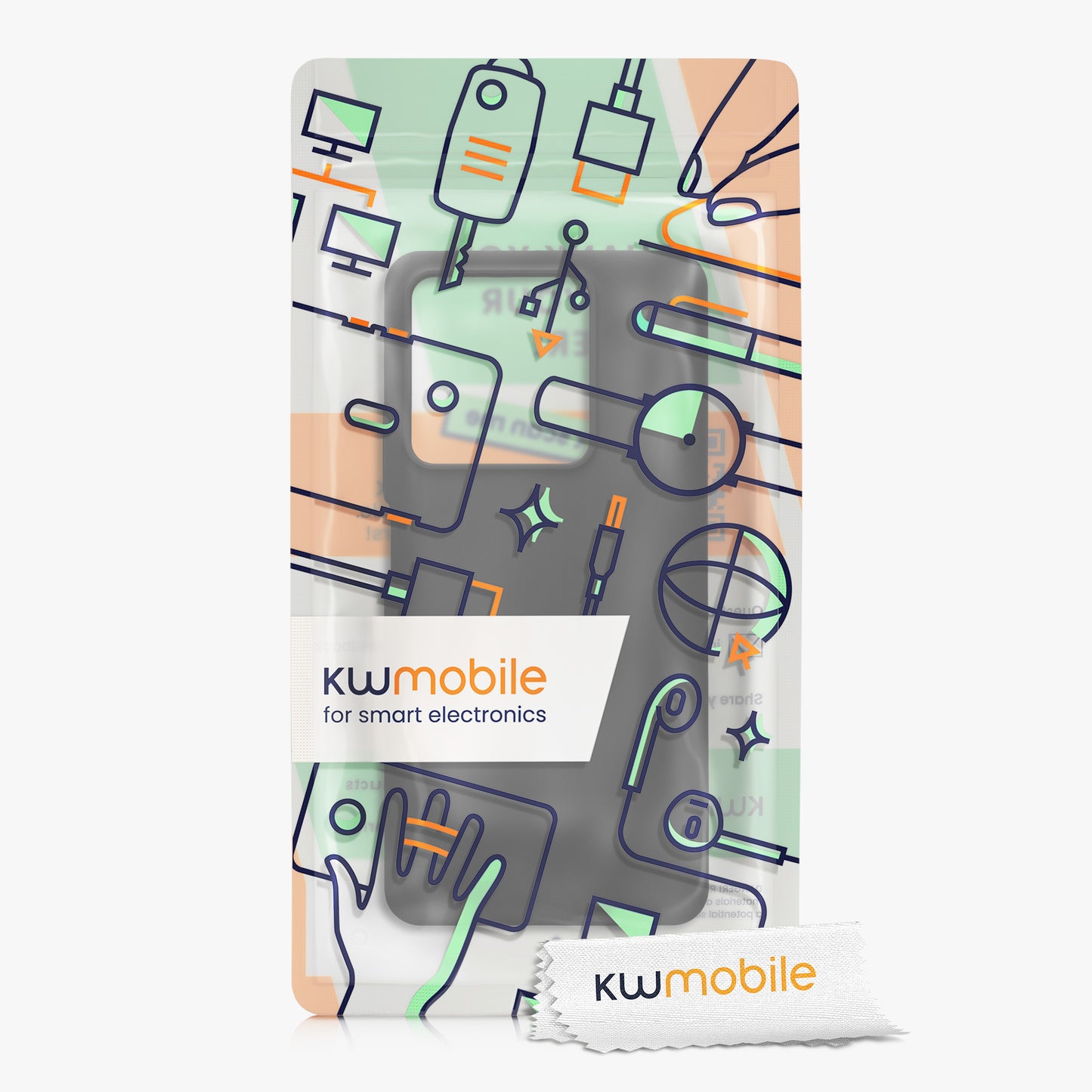 kwmobile Handyhülle für Xiaomi Redmi Note 13 5G Hülle Case Silikon Kabelloses Laden Schutzhülle Cover