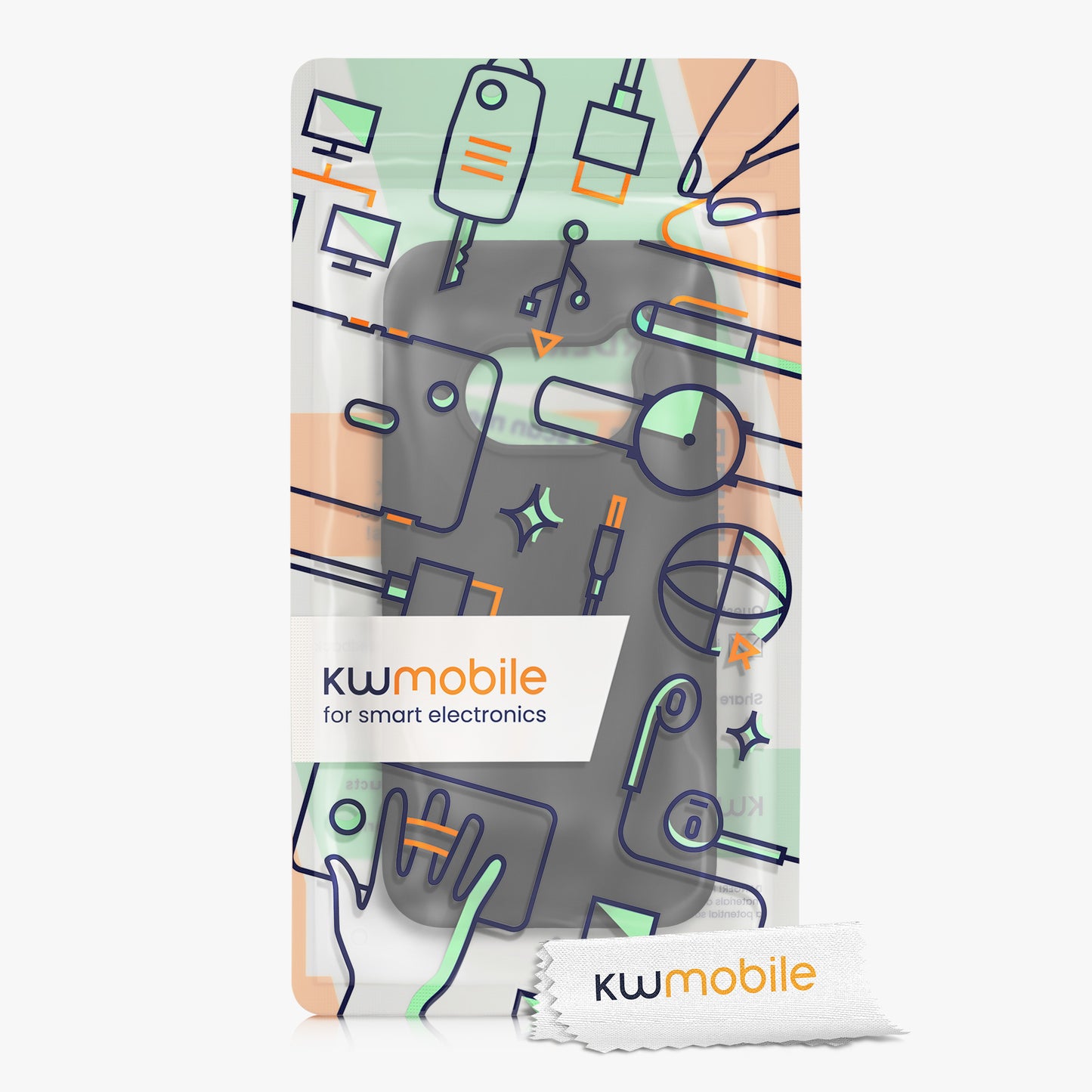 kwmobile Handyhülle für Nothing Phone 2a / Phone 2a Plus Hülle - Case Silikon - Kabelloses Laden - Schutzhülle Cover