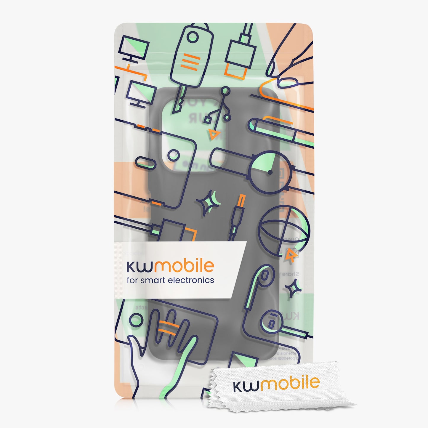 kwmobile Handyhülle für Xiaomi Redmi Note 13 4G - Case - Kabelloses Laden - Schutzhülle Cover