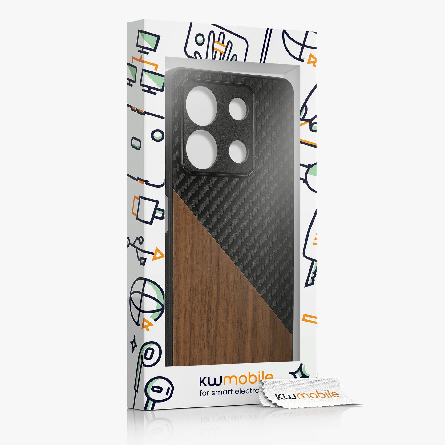 kwmobile Hülle kompatibel mit Xiaomi Redmi Note 13 5G - Handyhülle - Handy Schutzhülle - Smartphone Cover