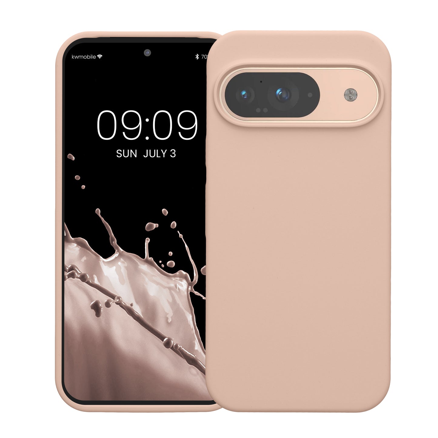 kwmobile Handyhülle für Google Pixel 9 Hülle / Google Pixel 9 Pro Hülle, für Pixel 9 Hülle / Pixel 9 Pro Hülle, für Pixel 9 Case / Pixel 9 Pro Case - Hülle Silikon - kabelloses Laden