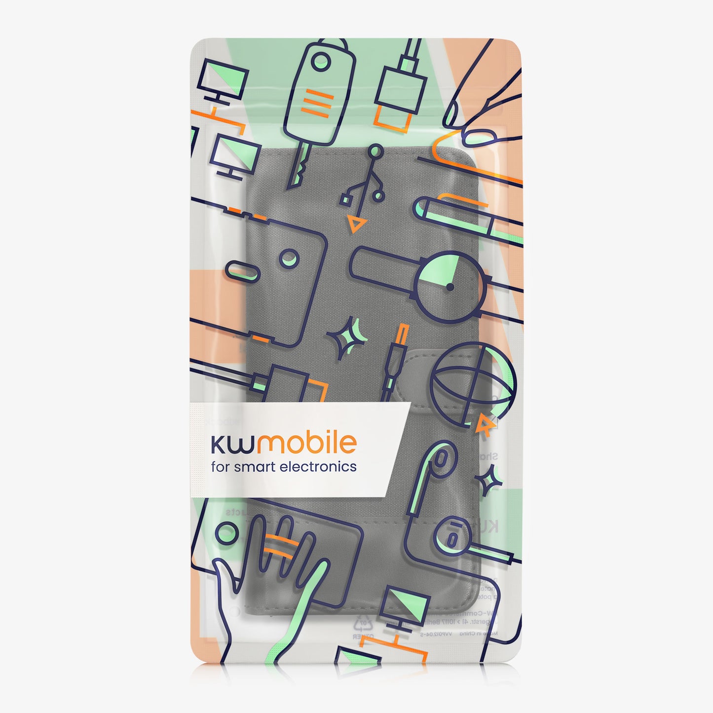 kwmobile Wallet Case kompatibel mit Xiaomi Redmi Note 14 4G (Nicht für 5G) - Hülle mit Ständer - Handyhülle Kartenfächer