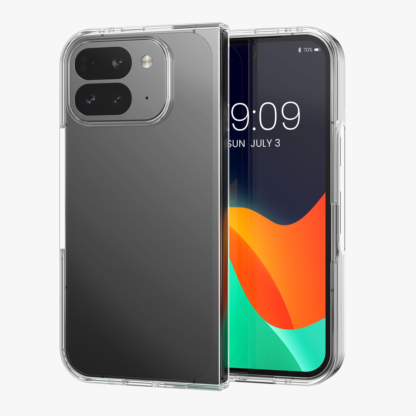 kwmobile Hülle kompatibel mit Google Pixel 10 Pro Fold Case Faltbare Handyhülle mit Rahmen Robustes Cover