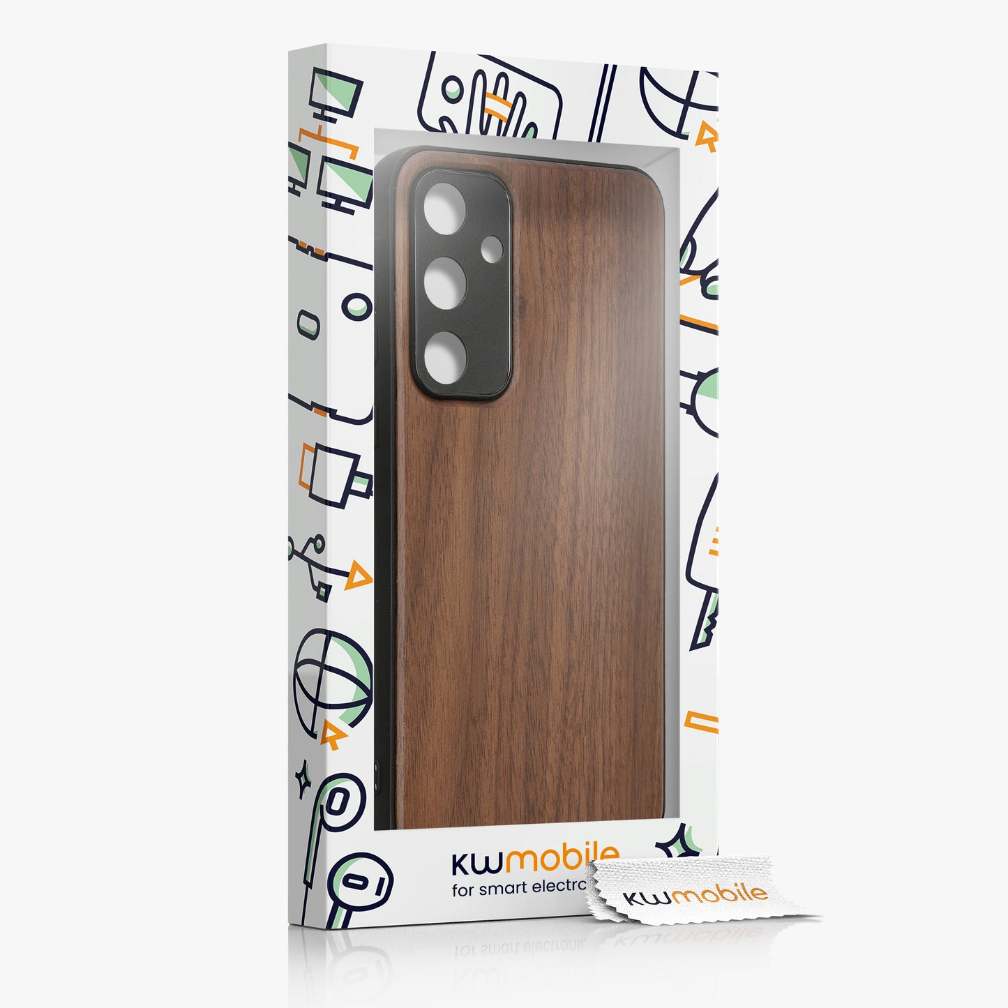 kwmobile Hülle kompatibel mit Samsung Galaxy A55 5G stoßfestes Handy Cover TPU Handyhülle