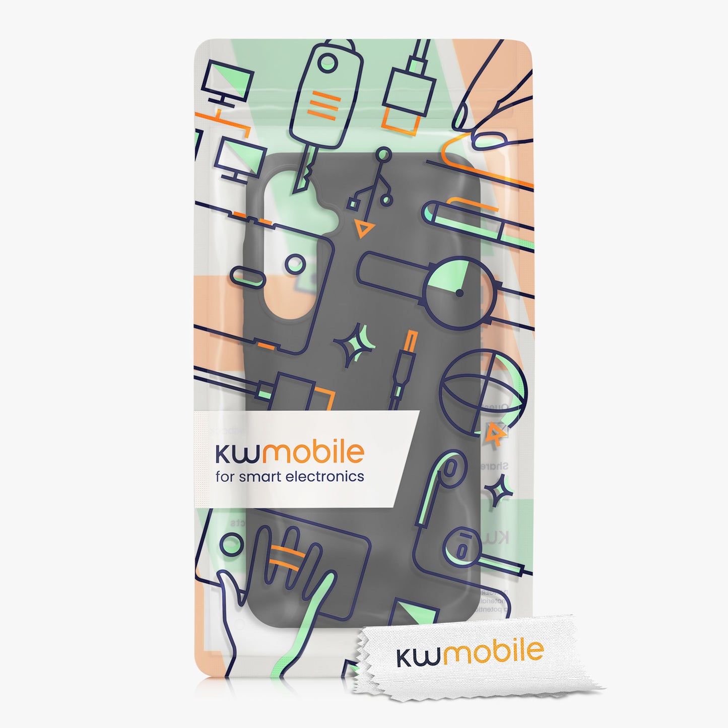 kwmobile Handyhülle für Samsung Galaxy A35 Hülle Case Silikon Kabelloses Laden Schutzhülle Cover