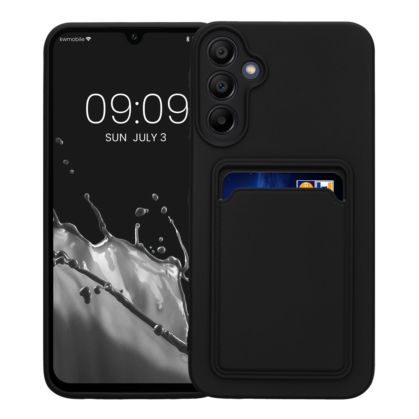 kwmobile Handyhülle kompatibel mit Samsung Galaxy A15 5G Hülle - Handy Cover mit Fach für Karten