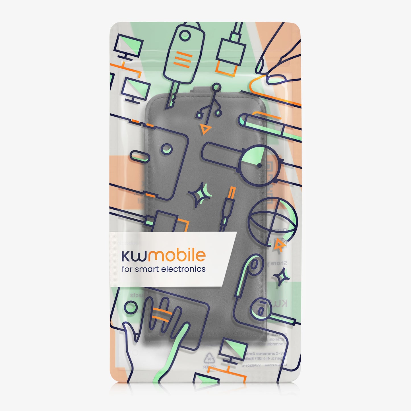 kwmobile Schutzhülle kompatibel mit Samsung Galaxy S21 - Flip Case Handyhülle