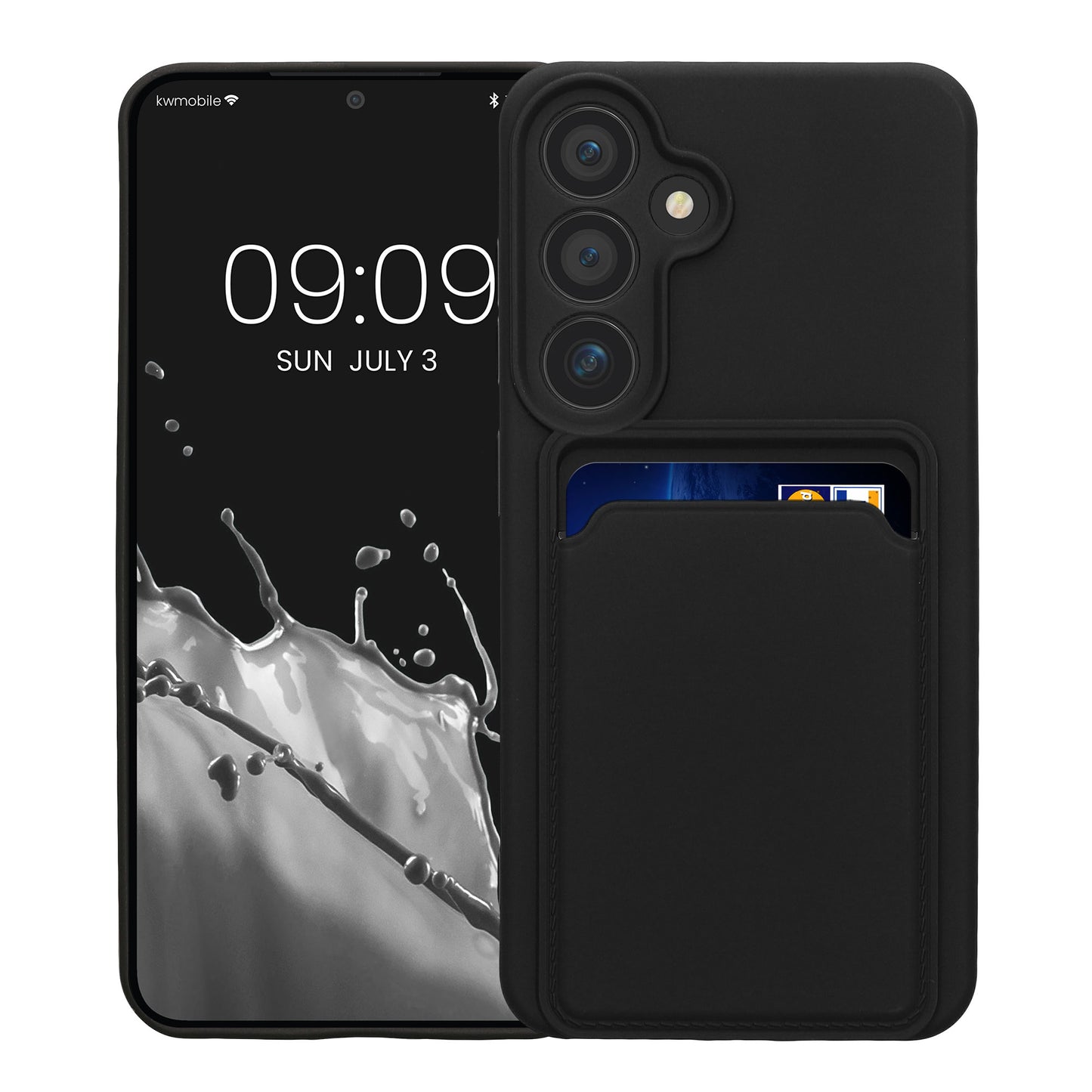 kwmobile Handyhülle kompatibel mit Samsung Galaxy S25 Hülle - Handy Cover mit Fach für Karten