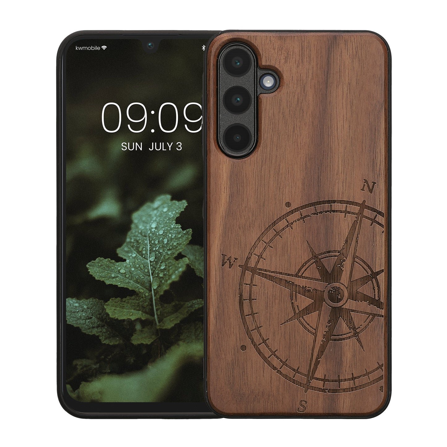 kwmobile Hülle kompatibel mit Samsung Galaxy A16 5G Handy Cover TPU Handyhülle Kompass Vintage