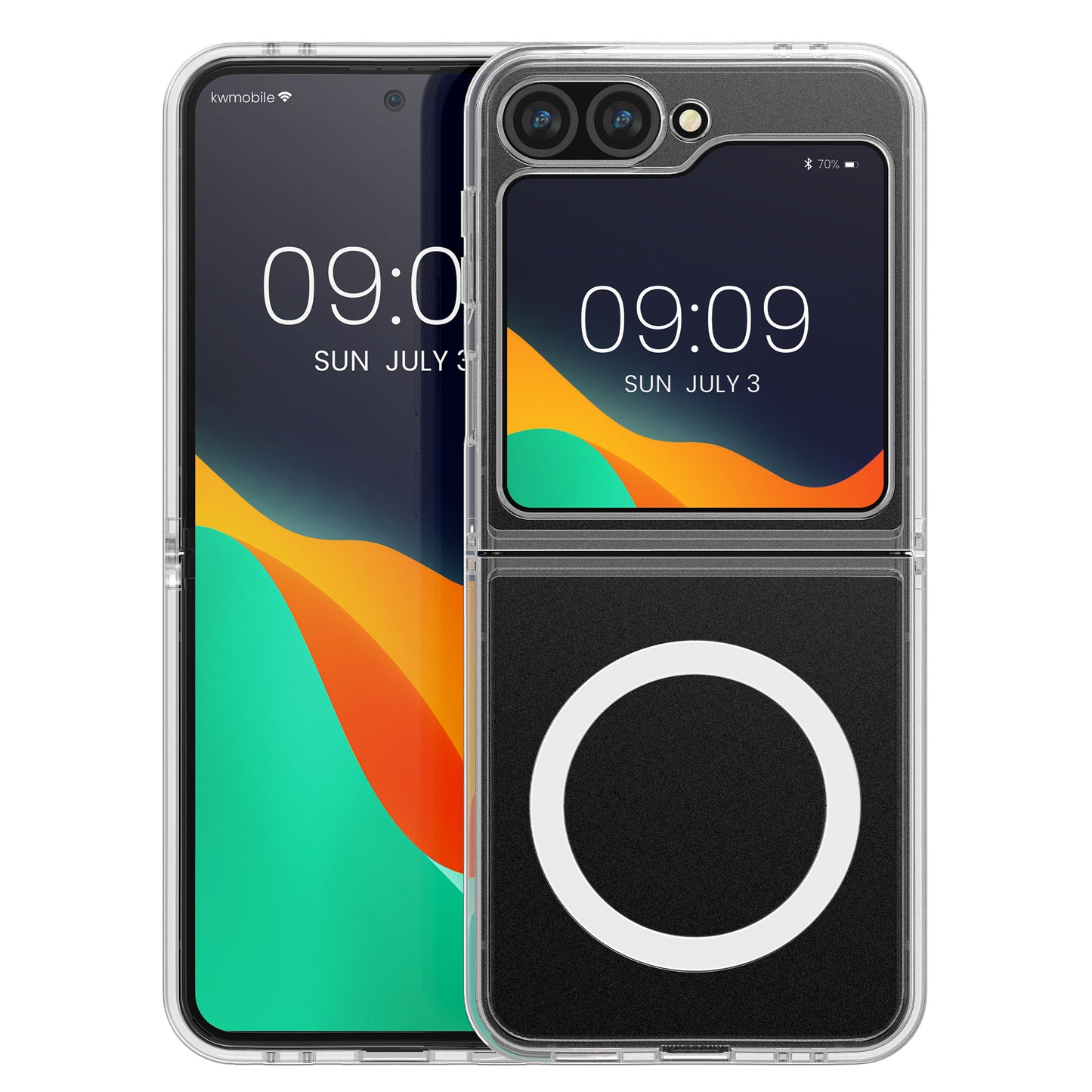 kwmobile Crystal Hülle kompatibel mit Samsung Galaxy Z Flip5
