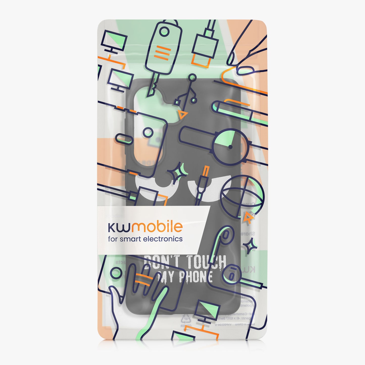 kwmobile Hülle kompatibel mit Samsung Galaxy S26 - Handyhülle Silikon Case - Don't touch my Phone