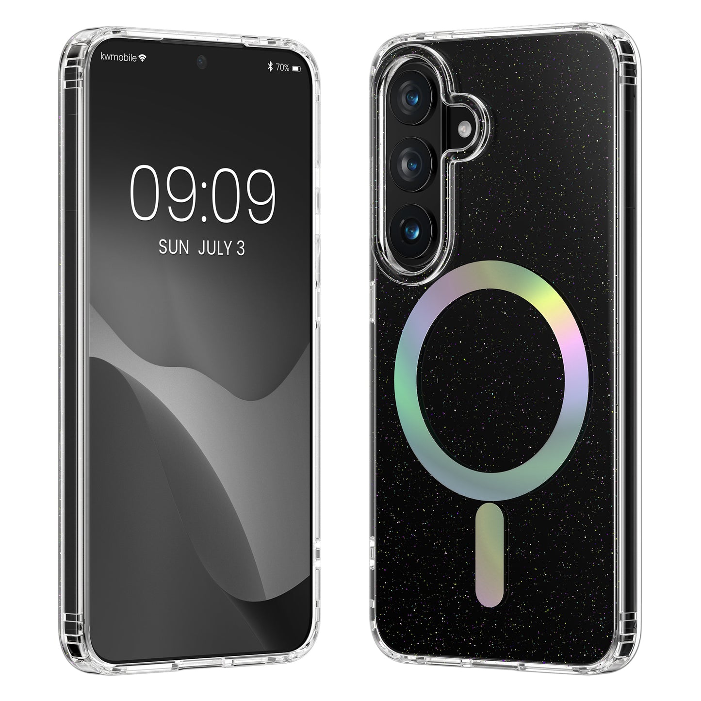 kwmobile Hülle kompatibel mit Samsung Galaxy S26 Handyhülle Hard Case mit TPU Bumper Schutzhülle kompatibel mit MagSafe Kameraschutz