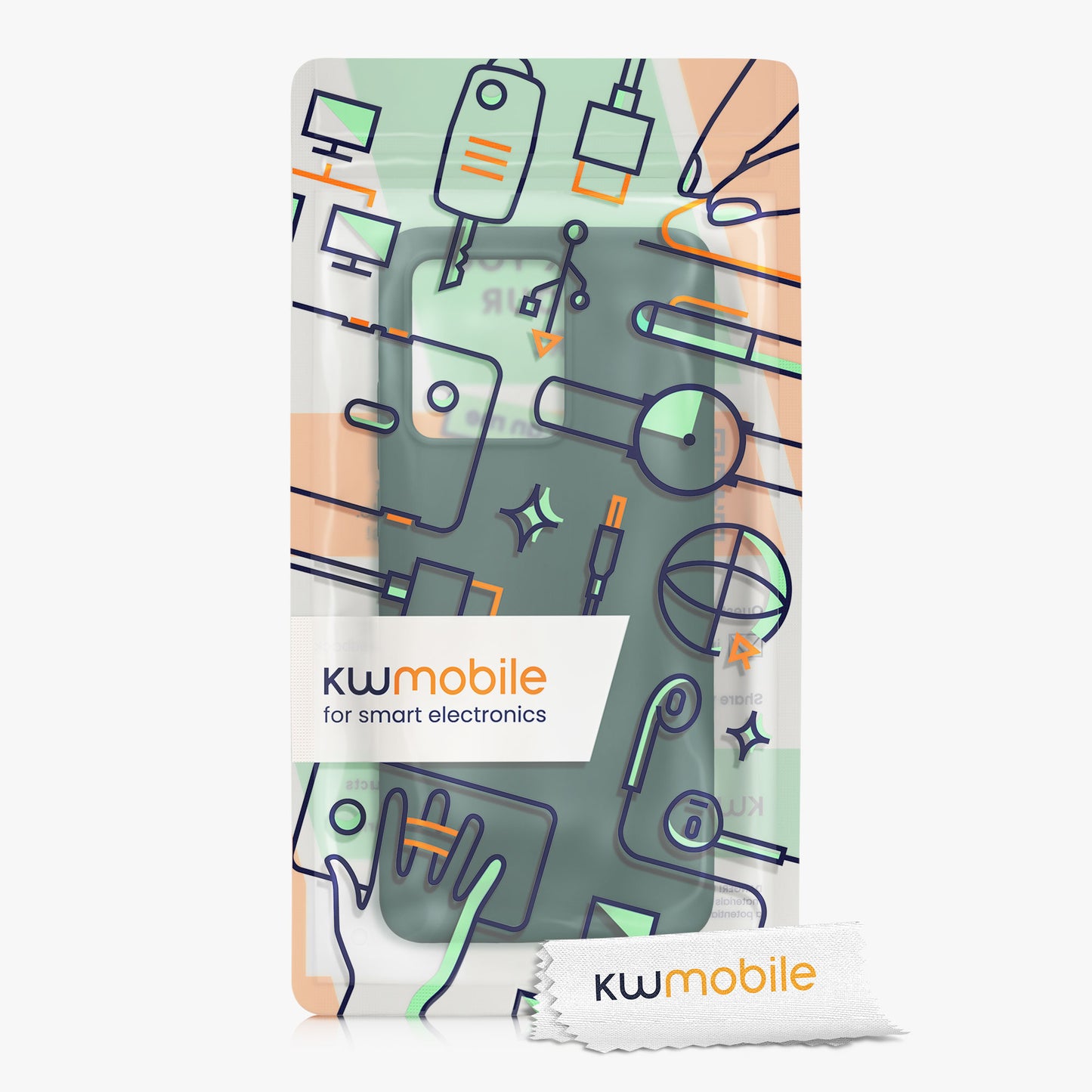 kwmobile Handyhülle für Motorola Edge 40 Neo - Case Silikon - Kabelloses Laden - Schutzhülle Cover