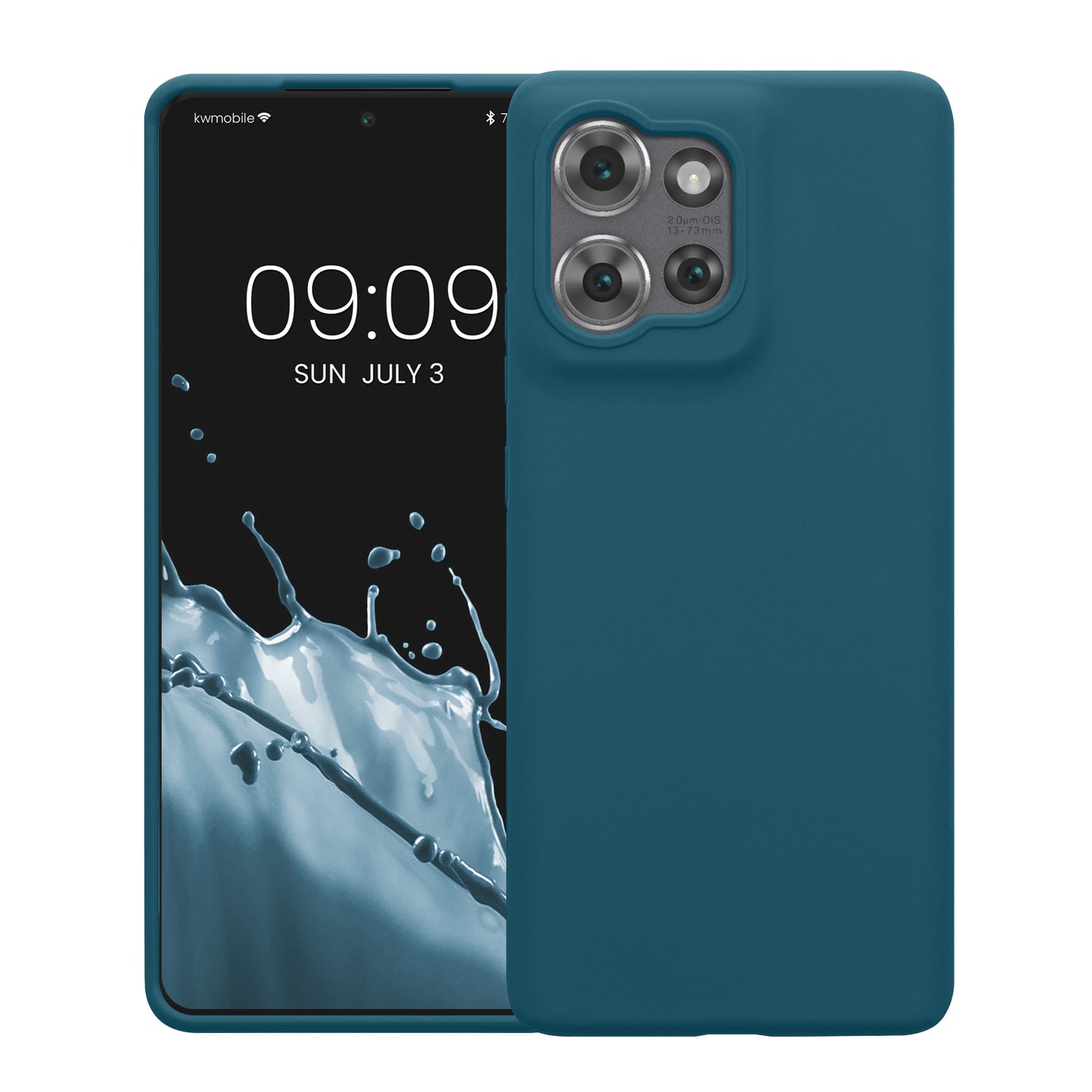 kwmobile Handyhülle für Motorola Edge 50 Hülle - Case Silikon - Kabelloses Laden - Schutzhülle Cover