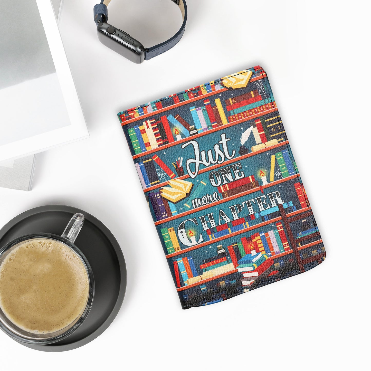 kwmobile Schutzhülle für Pocketbook InkPad 4 / Color 3 / Color 2 / Vivlio InkPad 4 / InkPad Color 3 Hülle - eReader Flip Case mit Handschlaufe und Auto Sleep Funktion
