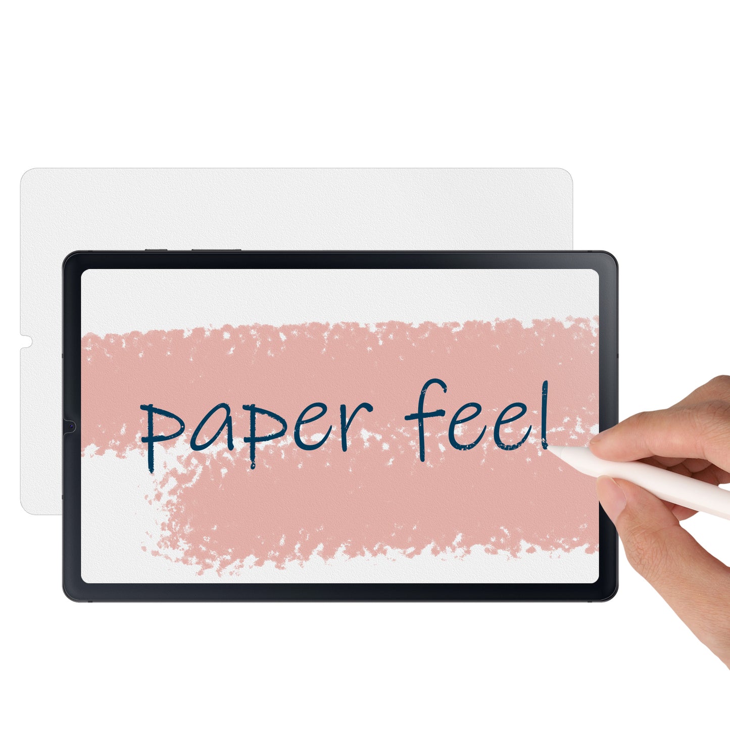 kwmobile Matte Schutzfolie kompatibel mit Samsung Galaxy Tab S6 Lite Papier Gefühl Folie Tablet Full Screen Paper Feel Cover Tablet Displayfolie Papiergefühl